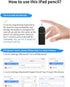 Stylus Pen for iPad - Fast Charging Apple Pencil with Palm Rejection, Tilt Sensitivity, Compatible with 2018-2022 iPad