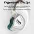 IEM Headphone, CCA C10 4BA+1DD Hybrid HiFi Earbuds, Sports Stereo Noise Cancelling Wired Headphone, Cyan