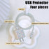 Cute Cable Protector for iPhone Charger, Violet Blue Butterfly Design, Data Cable USB Case Saver for iPhone Models