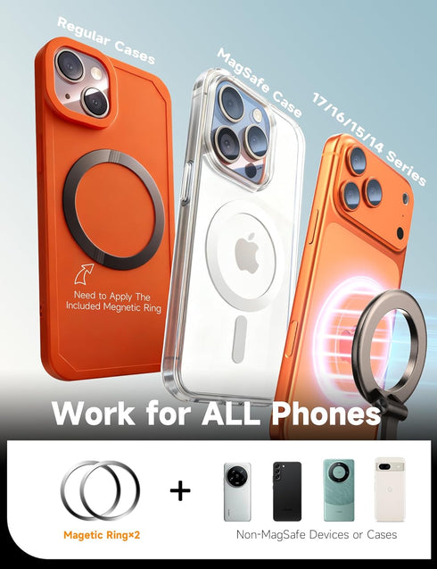 visnfa [105+LBS 3800gf 360 17 16 15 14 13 12 Pure Zinc Alloy Vacuum Magnetic Phone Holders for Your Car Suction