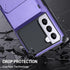 Wallet Case for Samsung Galaxy S22 with 4 Card Holder Slot - Shockproof Hybrid Heavy Duty Protection Armor Case