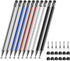 10 Pcs 2-in-1 Stylus Pen for Touch Screen, High Precision and Sensitivity, Compatible with iPhone/iPad/Android Tablets