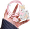 Cute Wave Cable Protector Compatible for iPhone Charger Adapter with Bling Pink Butterfly Laser Design, Data Line USB