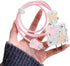 Cute Wave Cable Protector Compatible for iPhone Charger Adapter with Bling Pink Butterfly Laser Design, Data Line USB