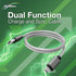 BoxWave MP3 (1.8 Cable Compatible with Dyzeryk Player in) - Micro USB DuraCable, Braided Micro USB Charging Cable