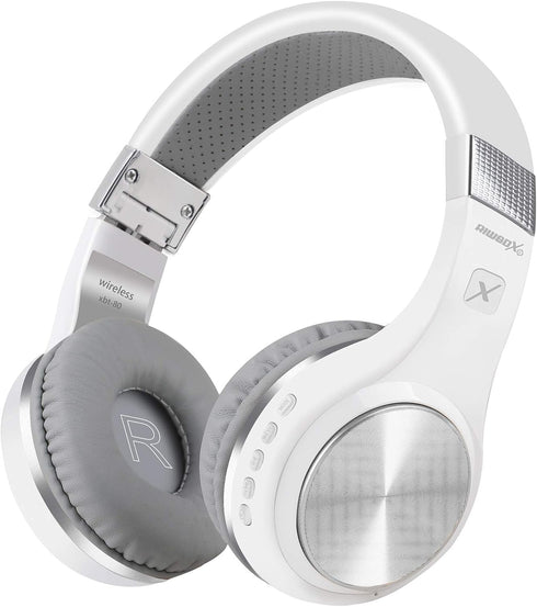 Riwbox XBT-80 Bluetooth Headphones, Folding Stereo Wireless Over Ear with Microphone and Volume Control, Wireless and