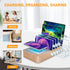 Fastest Charging Station for Multiple Devices, 5 USB Ports Chargers for Apple/AirPods/iPad/Samsung/Android/Tablet,