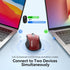 TECKNET (BT5.0/3.0 2.4G) 4800 6 Rechargeable Jiggler Wireless Mouse & DPI Silent USB A & Bluetooth Mouse Buttons, Wide