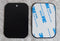 Metal Plates for Magnetic Phone Mount - Premium 2pcs Uni Strong Adhesive Sticker (Round or Rectangular) (2 Rectangular 1.75"" x 2.5""), Black