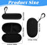 Matwsec MP3 Mini-Portable Case for Earphone Protective Hard Shell Travel Carrying Case Bag with Dual Zipper and Hook