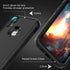 iPhone XR Case - Heavy Duty 3-Layers Shockproof & Dropproof Cover with Tempered Glass Protector (Black) 6.1 Inch