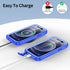 SPORTLINK Compatible with iPhone 12 Pro Max Waterproof Case - Blue Full Body Shockproof Dustproof with Built-in Screen