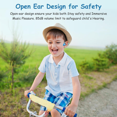 iDIGMALL Bluetooth 5.4 Kid Headphones, Open Ear Headphone with Noise-Cancelling Mic for Children, 13g Ultra-Light