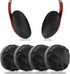 Geekria 2 Pairs Flex Fabric Headphones Ear Covers, Washable & Stretchable Sanitary Protectors for Over-Ear Headset,