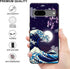 Google Pixel 7 Case - Compatible with Japanese Wave Cherry Blossom Moon Pattern - Soft TPU Shockproof Anti-Scratch 6.3"
