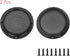 10" Universal Black Speaker Grille Mesh Cover, Round Protective Ring for Cars Home Stereo DIY Accessories