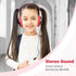 rockpapa Comfort Kids Headphones - Lightweight Over-Ear Wired 3.5mm for School, Travel, Black/Red