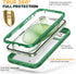 Diaclara Rugged Case for iPhone 15, Built-in Touch Sensitive Anti-Scratch Screen Protector - Green