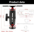 FPN (7.6inch) Universal Mounting Bracket - Extended Aluminum Alloy Arm with Spherical & Rectangular Plate, Circular