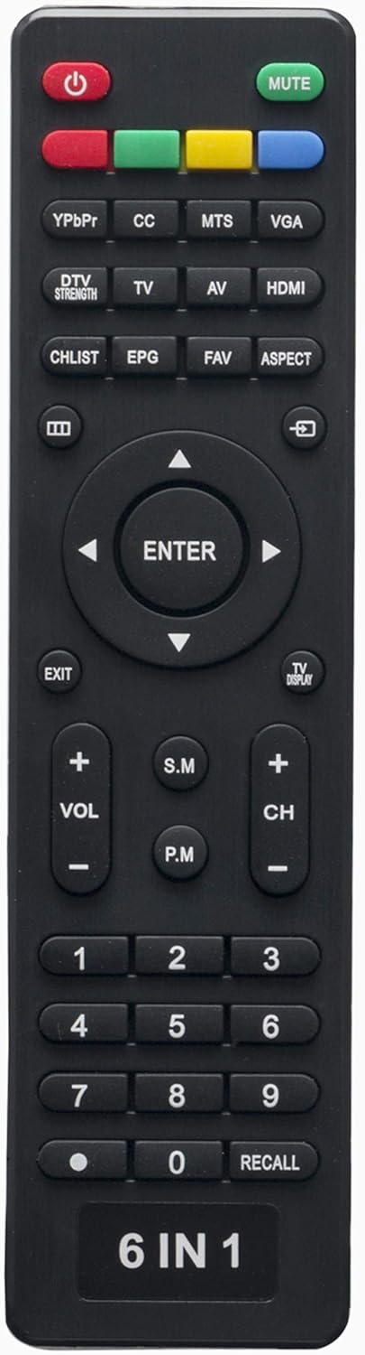 Remote Control Replacement for VIORE Pioneer Polaroid RCA Vios Speler TV Models, LED19VH50, LED22VH50, LED32VH50, and