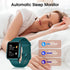 Kummel Smart Watch, Fitness Tracker with Blood Oxygen, Heart Rate & Sleep Monitor, Waterproof Pedometer for Men Women