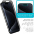 iPhone 15 Pro Max 6.7" Tech Armor Privacy Screen Protector - Ballistic Tempered Glass, Anti-Spy, Case Friendly, Easy