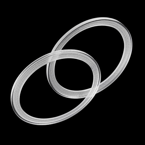 Unifizz 2Pcs Car Speaker Spacer Ring, Acrylic Transparent Mounting Spacer Plate, 146mm ID for 6.5 Inch