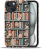 DAIZAG Phone Case Compatible with iPhone 15,Flower Bookshelf Mixed 2 Layer Soft Silicone+Hard