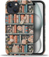 DAIZAG Phone Case Compatible with iPhone 15,Flower Bookshelf Mixed 2 Layer Soft Silicone+Hard
