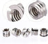 Maxmoral 3 Sets 1/4 Inch to 3/8 Inch Threaded Screw Mount Adapter Set for Camera Tripod Monopod DSLR Flash Trigger