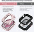 Tensea (2 in 1) for Waterproof Apple Watch Screen Protector Case Series 9 8 7 41mm Accessories, iWatch Protective PC Face Cover Built-in Tempered Glass Film, Front & Back Bumper for Women Men, 41 mm