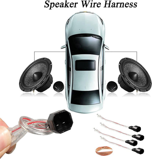 RED WOLF Car Speaker Wiring Harness Adapter - Compatible with Ford, Lincoln, Mercury, Mazda Vehicles for Aftermarket