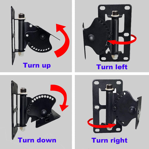 MY-22 Heavy Duty Speaker Wall Mount, Bracket Design for Large Speakers, Holds up to 100lbs, 2 Packs