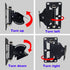 MY-22 Heavy Duty Speaker Wall Mount, Bracket Design for Large Speakers, Holds up to 100lbs, 2 Packs