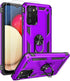 Samsung A02s Case with HD Screen Protector, Military-Grade Kickstand Holder, Shockproof Cover for Galaxy A02s, Purple