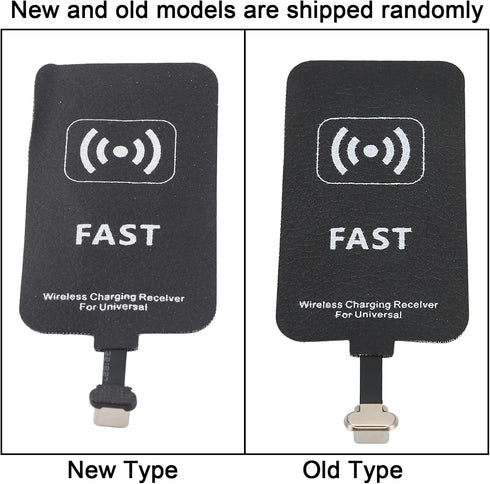 10W Wireless Charger Receiver - Patch Module Chip for All USB C Interface Mobile Phones, Leather Metal Material