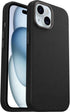 OtterBox 15 Symmetry iPhone Series Cactus Leather for MagSafe - Noir ASH (Black), Snaps to MagSafe, Ultra-Sleek, Raised