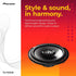 Pioneer TS-F1634R 2-Way Coaxial Car Audio Speakers, Full Range 6.5" Round Speakers 200W Max