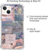 Celestial Collage Case for iPhone 13, Blue Aesthetic Design, Unique Trendy TPU Bumper Cover