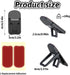 Bewudy 2 Pcs Portable Keyboard Riser, Dual Tilt Angle Adjustment Foldable Laptop Riser, Self-Adhesive Mini Laptop Stand