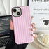 CHEDEMK 15 15 6.1"- Compatible with iPhone Case, Cute Fashion Aesthetic Striped Pattern Cover for Women, Shockproof