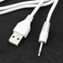 USB Charger for Banenu Kula Massager Charger Portable DC 2.5mm Adapter Replacement Charging Cable Vibrator Toy Charger (White)