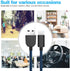 Fast Charging 3A USB-C to USB-A Cable 5Pack (3/3/6/6/10FT) for Samsung Galaxy S10 S9 S8 Plus, Note 10 9 8, LG V50 V40