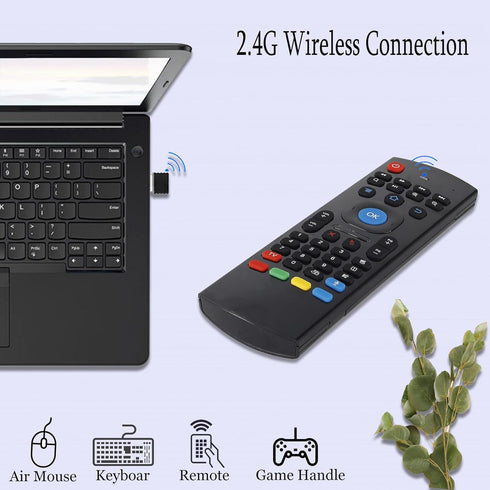 MX3 Air Mouse Voice Remote Control, 2.4G Mini Wireless Keyboard Air Mouse for Android Smart TV Box, Projector, PS3/4