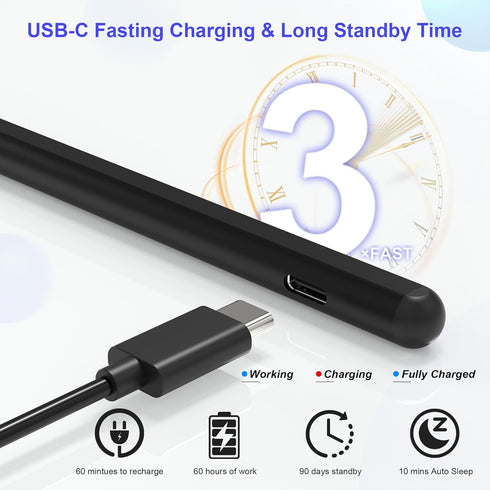 Stylus Pen for Microsoft Surface, Surface Pro 11 Pen for Windows 11 Copilot+ PC, Compatible with Surface Pro