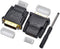DVI to HDMI Adapter, Bidirectional DVI (DVI-D) to HDMI, Male to Female, 2-Pack, Gold-Plated for Computer, Projector
