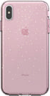 Speck Products Compatible Phone Case for Apple iPhone Xs Max, Presidio Clear + Glitter Case, Bella Pink with Gold