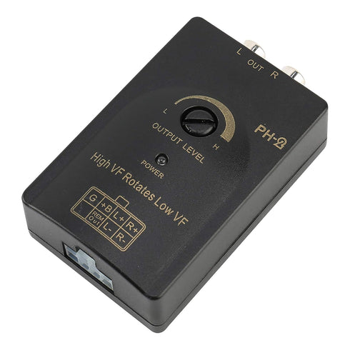 Speaker Level Converter, Auto Car Output Stereo Speaker High to Low Level Converter with Delay Function