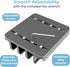 Vertical Laptop Stand Holder, 5 Slots, Aluminum Space-Saving Dock, Adjustable Size for Apple