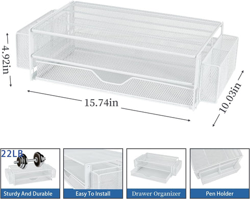 Riser2-Tier 2 AUPSEN Computer Monitor Stands Desk Organizers and Accessories, Office Desk Accessories Organizer